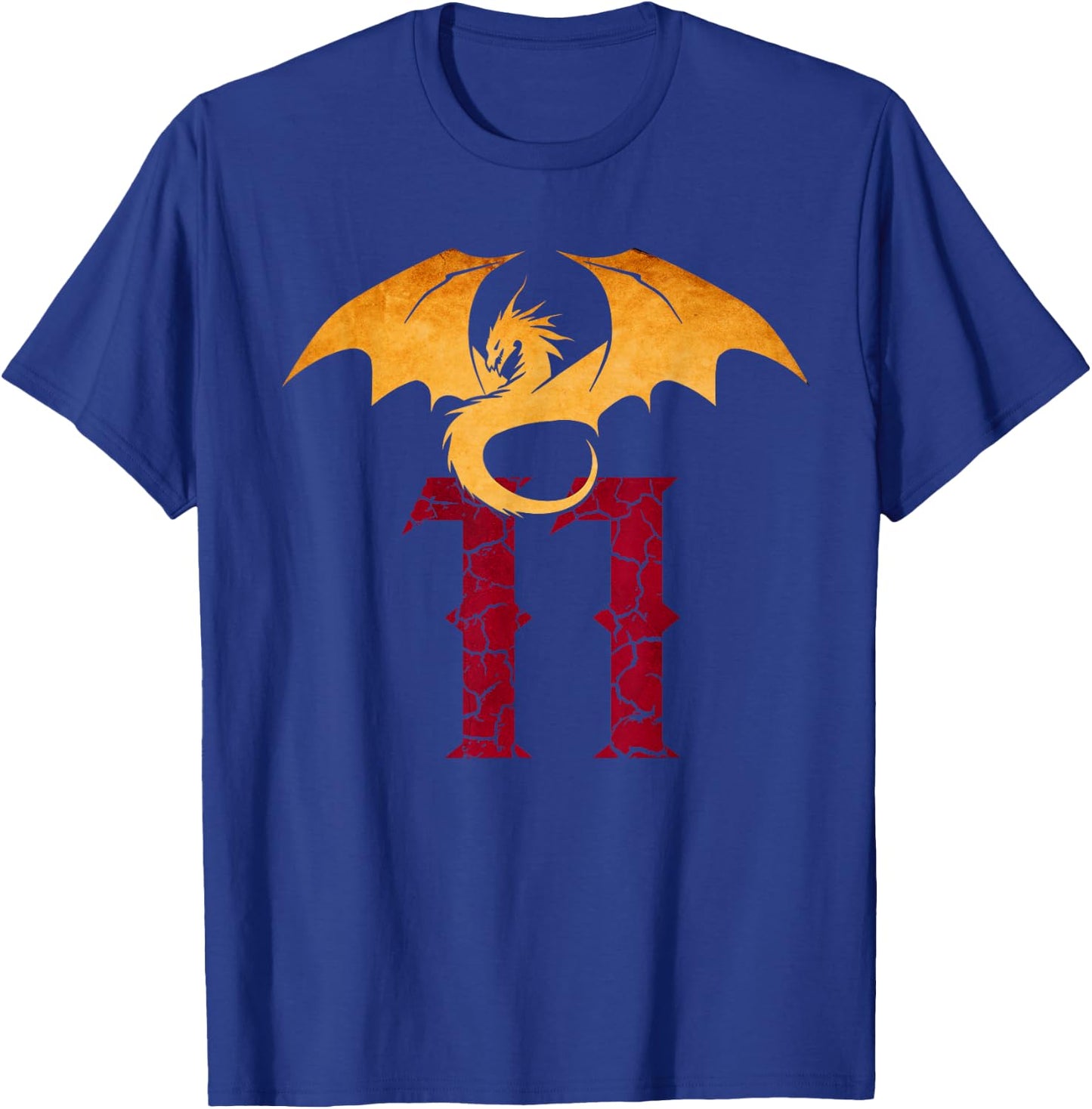 11 Year Old Birthday Dragon Fantasy 11th Bday Boy T-Shirt - T-Shirt | Royal