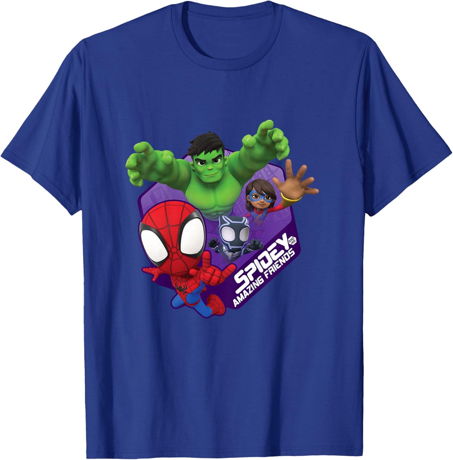 Children's Marvel Spidey and His Amazing Friends Boys , blue T-Shirt - T-Shirt | Royal