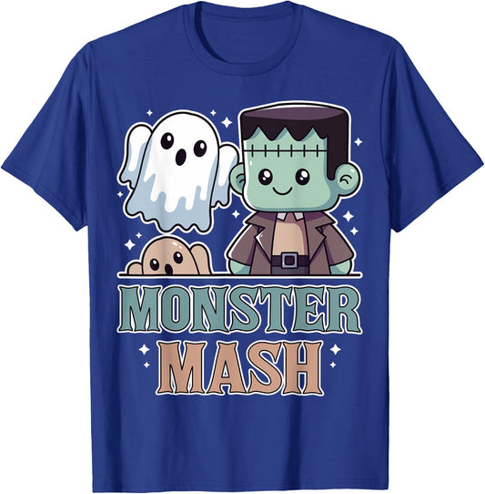 Monster Mash Halloween Funny Monster Spooky Kid Boy Girl T-Shirt - T-Shirt | Royal