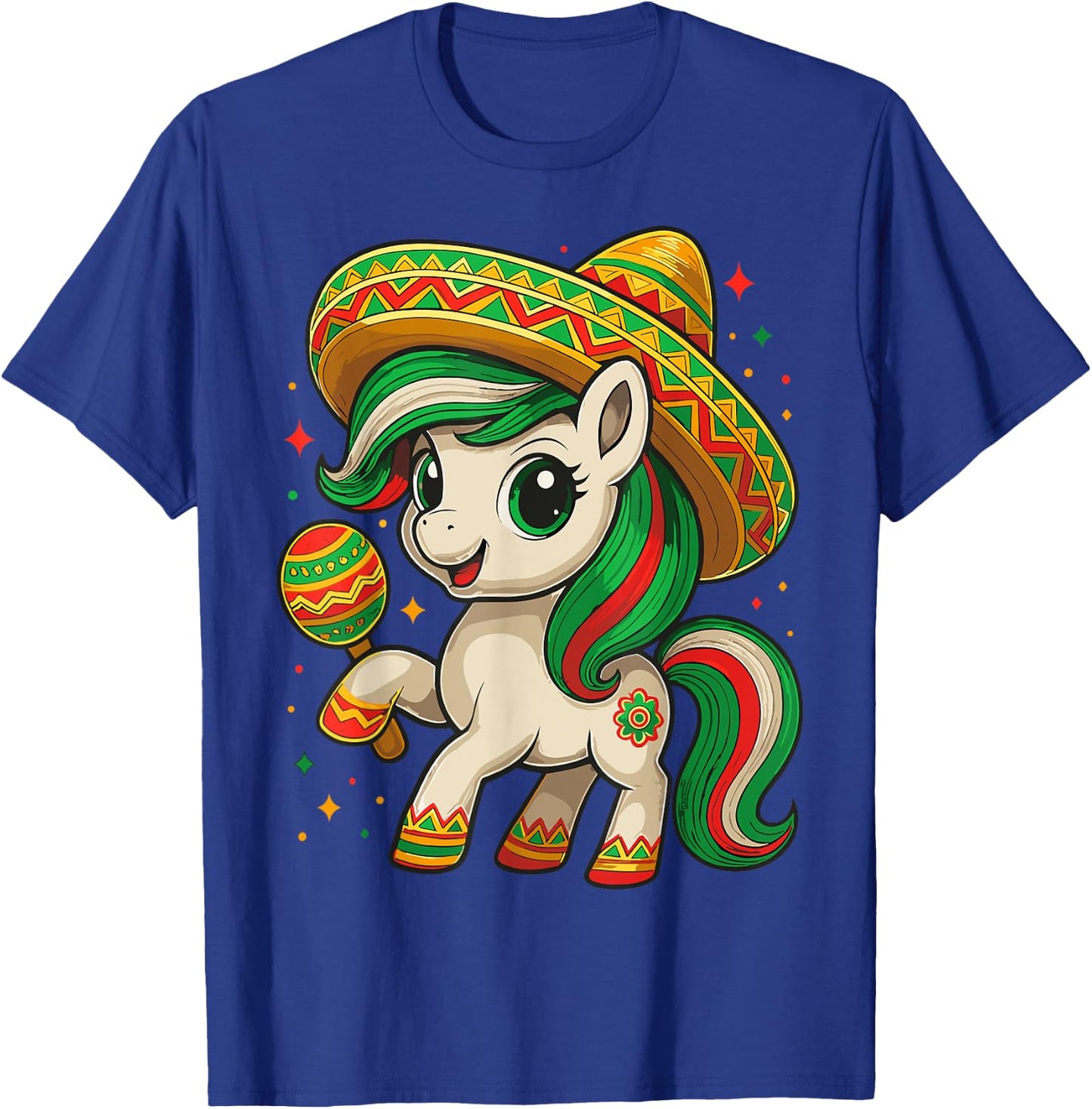 Unicorn Cinco de Mayo Mexican T-Shirt - T-Shirt | Royal