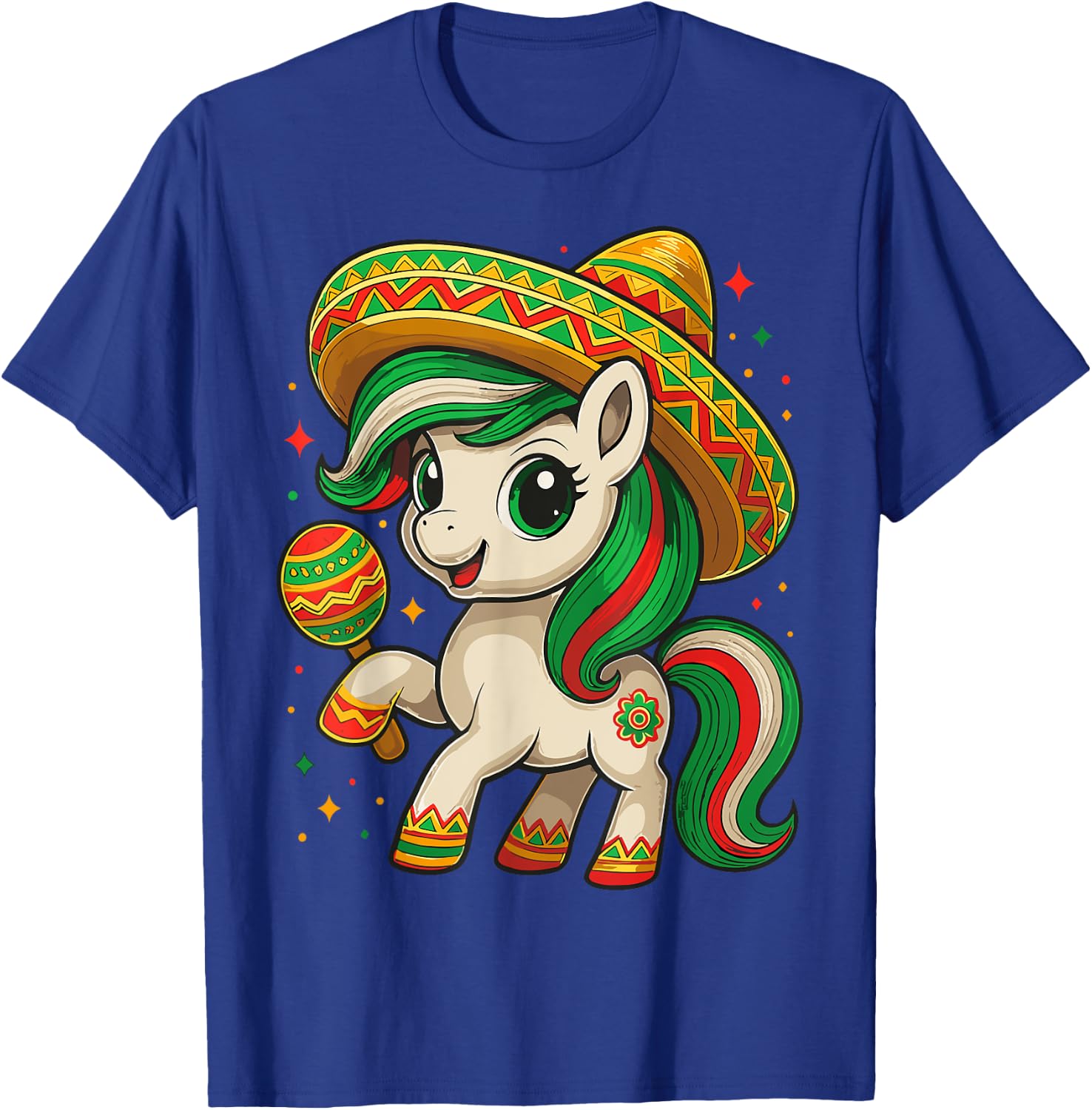Unicorn Cinco de Mayo Mexican T-Shirt - T-Shirt | Royal