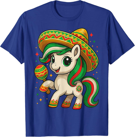 Unicorn Cinco de Mayo Mexican T-Shirt - T-Shirt | Royal