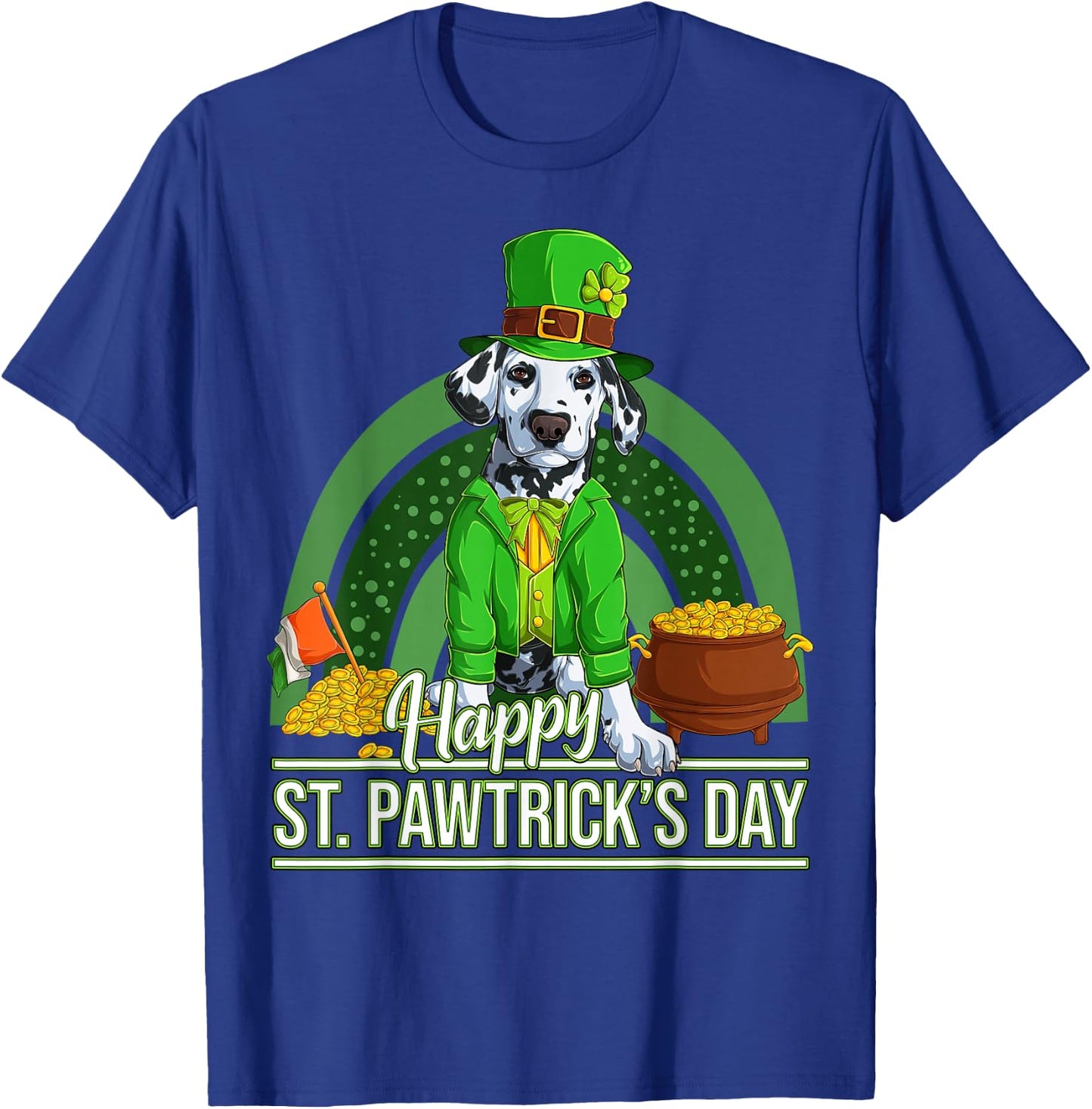 Dalmatian Dog St. Patricks Day Dalmatian T-Shirt - T-Shirt | Royal