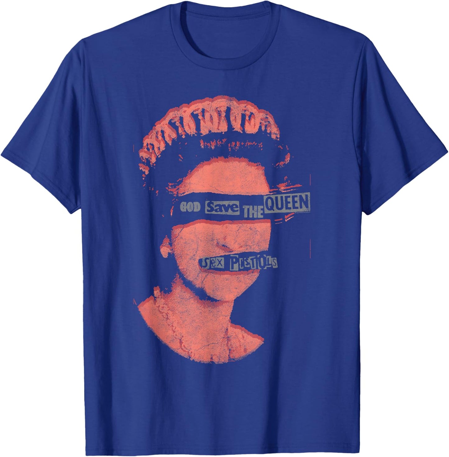 Sex Pistols Official God Save The Queen Red Stamp T-Shirt - T-Shirt | Royal