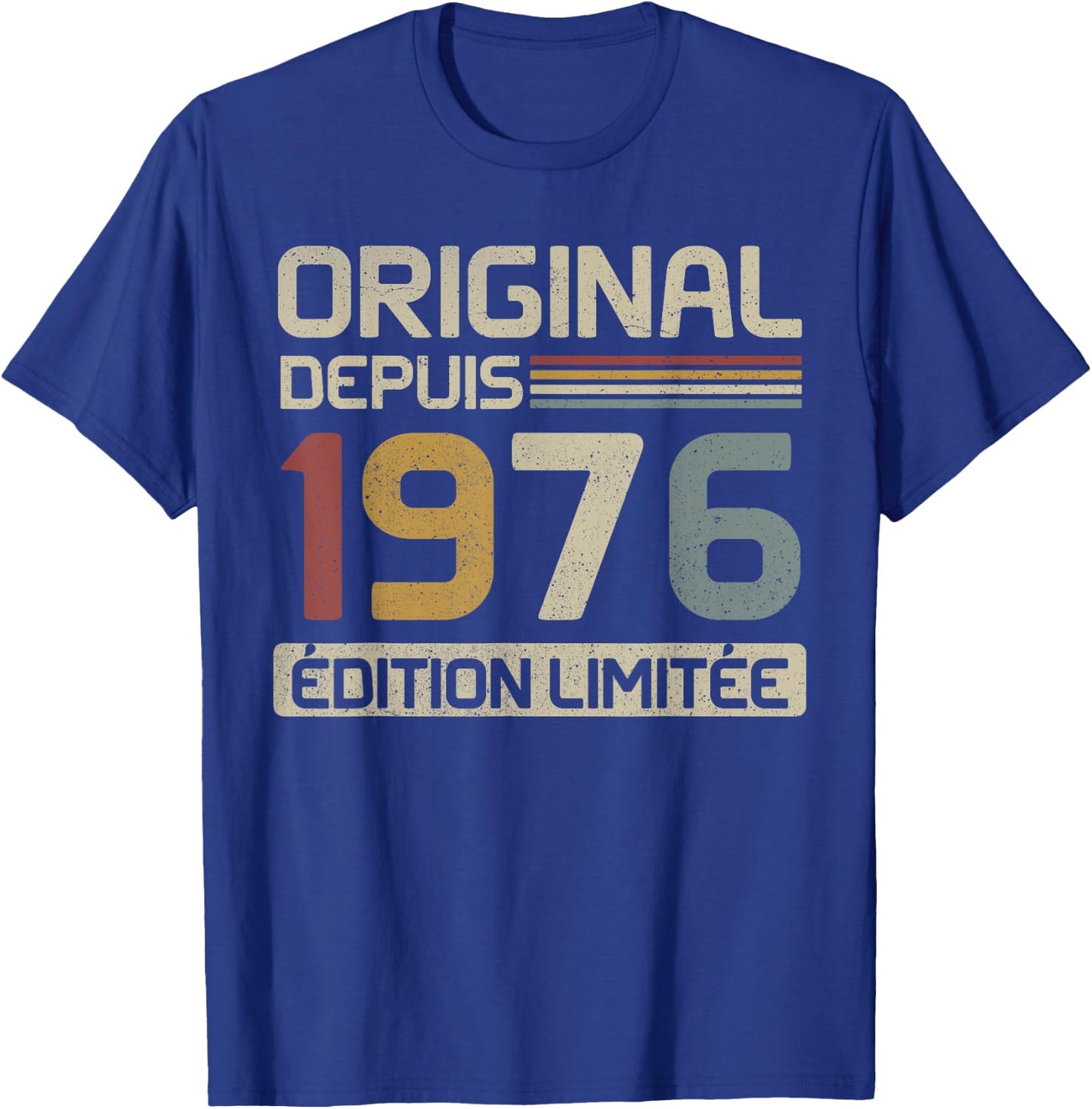 Original 1976 Birthday Gift 49 Years anniv 49 years , Black, S T-Shirt - T-Shirt | Royal