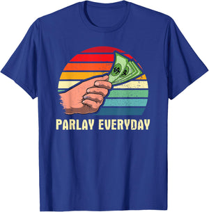 Parlay Betting Sports Betting Draft Picks Fantasy Football T-Shirt - T-Shirt | Royal
