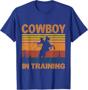 Cowboy in Training Future Rodeo Boy Horse Kids T-Shirt - T-Shirt | Royal