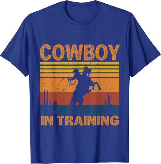 Cowboy in Training Future Rodeo Boy Horse Kids T-Shirt - T-Shirt | Royal