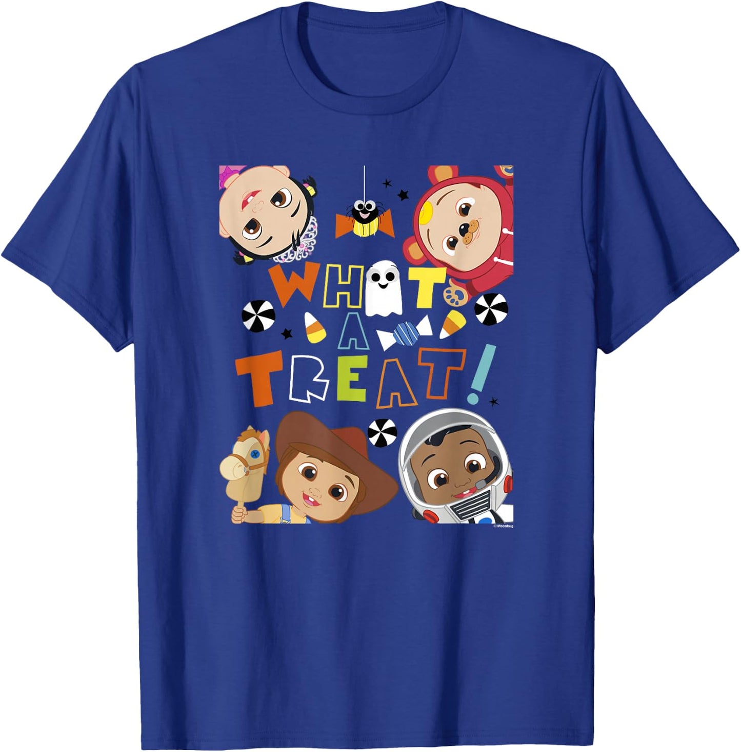 CoComelon Classic Halloween Treat Group Shot T-Shirt - T-Shirt | Royal