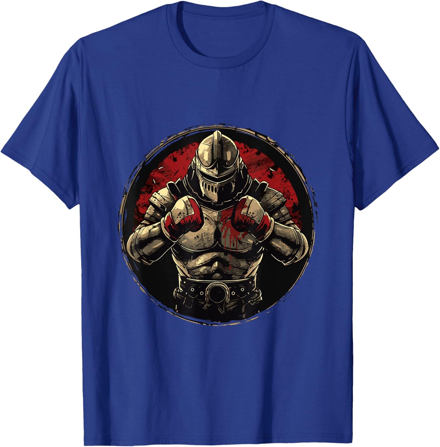 Knight With Boxing Gloves | Medieval Boxer Fighter Boxing T-Shirt - T-Shirt | Royal