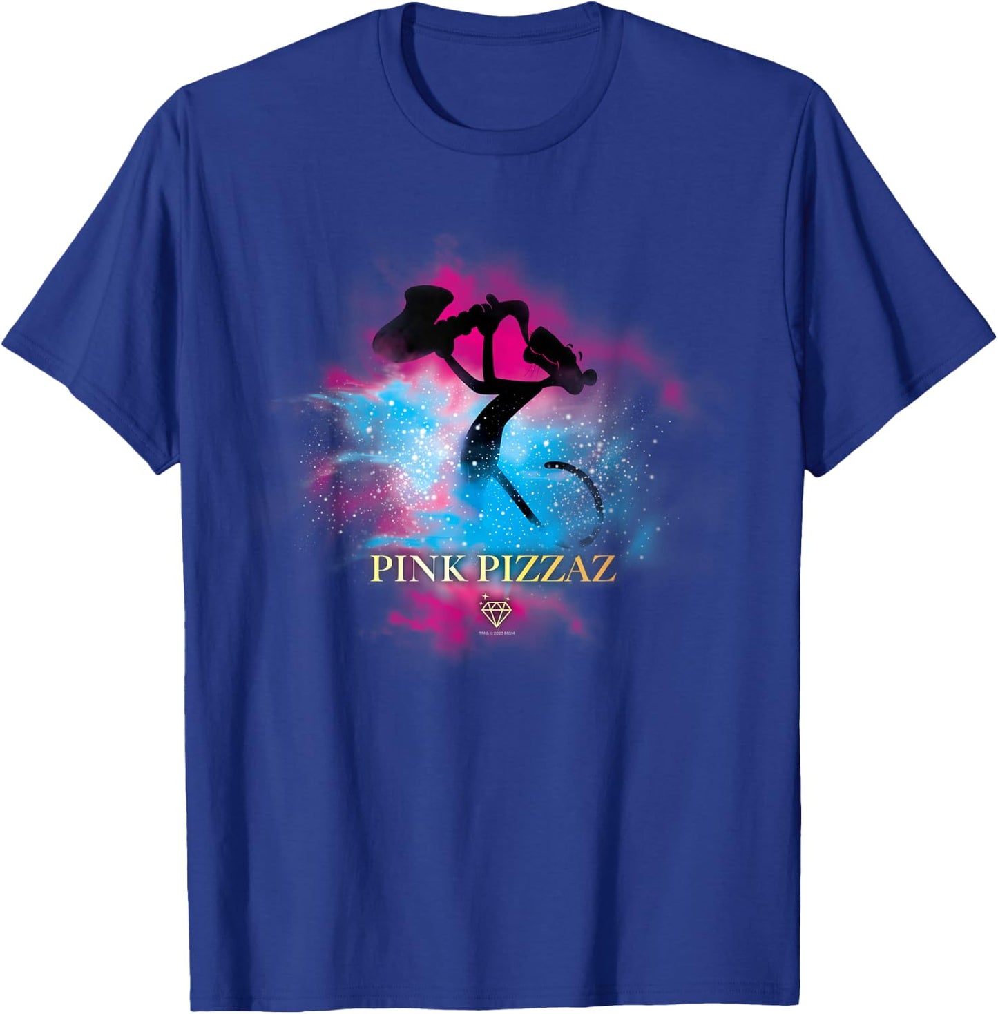 Pink Panther Pink Pizzaz Saxophone Silhouette T-Shirt - T-Shirt | Royal