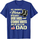 Hero Wears Dog Tags Combat Boots Proud Army Dad Father Gift T-Shirt - T-Shirt | Royal