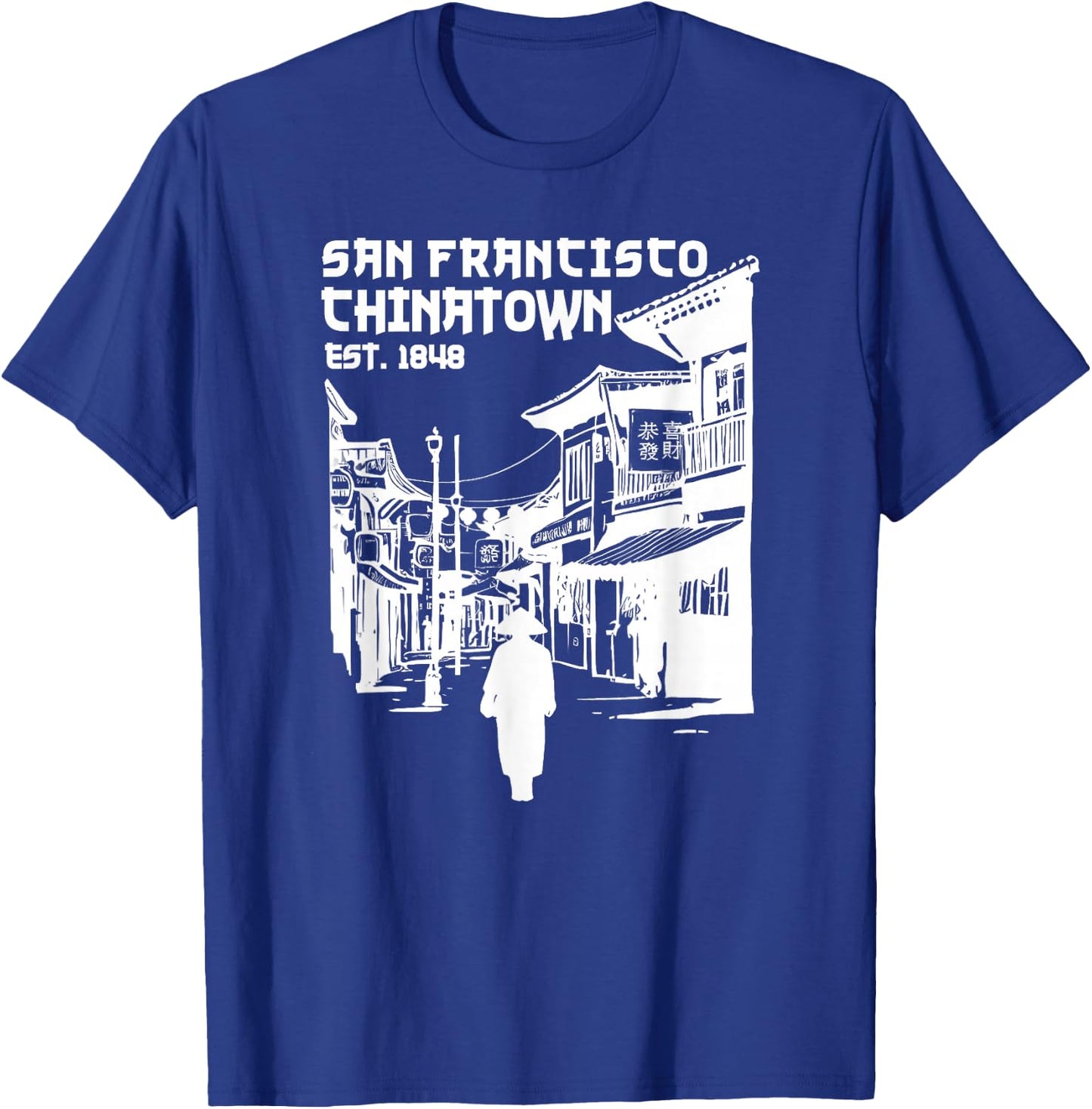 San Francisco Chinatown Chinese American Bay Area Dragon SF T-Shirt - T-Shirt | Royal