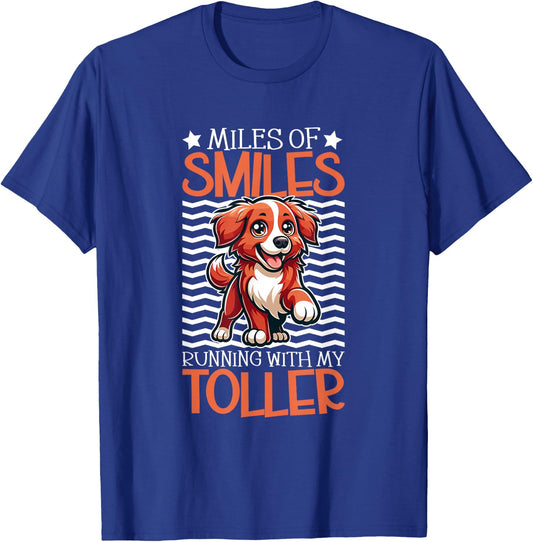 Crazy and Tolling Retriever from Nova Scotia Duck , Black, S T-Shirt - T-Shirt | Royal