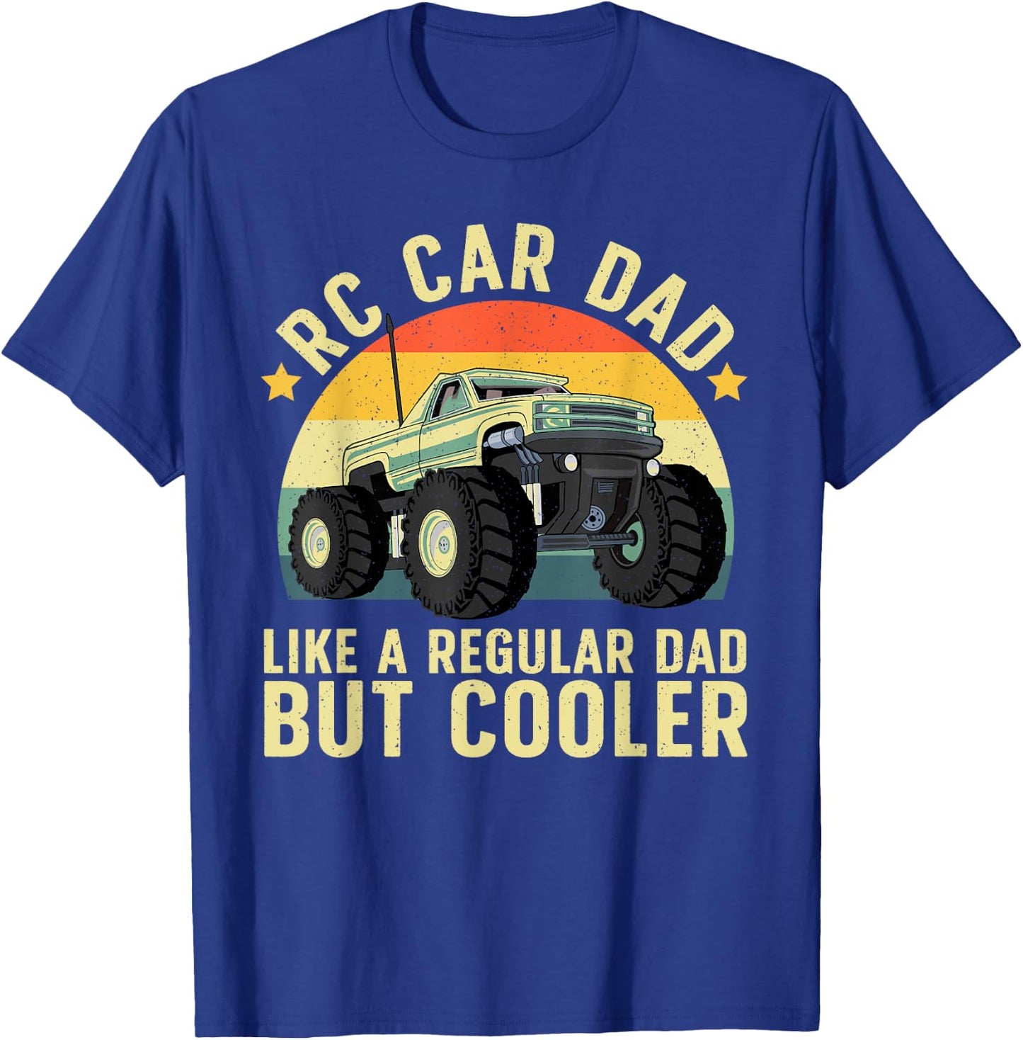 RC Car Racing Art For Dad Men Radio Remote Control Car Lover T-Shirt - T-Shirt | Royal