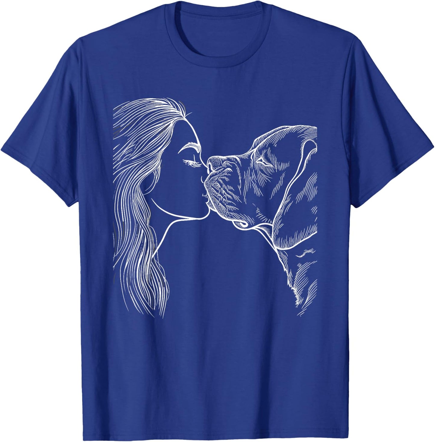 Mastiff Mom Dog Art English Mastiff Lover Mother's Day T-Shirt - T-Shirt | Royal