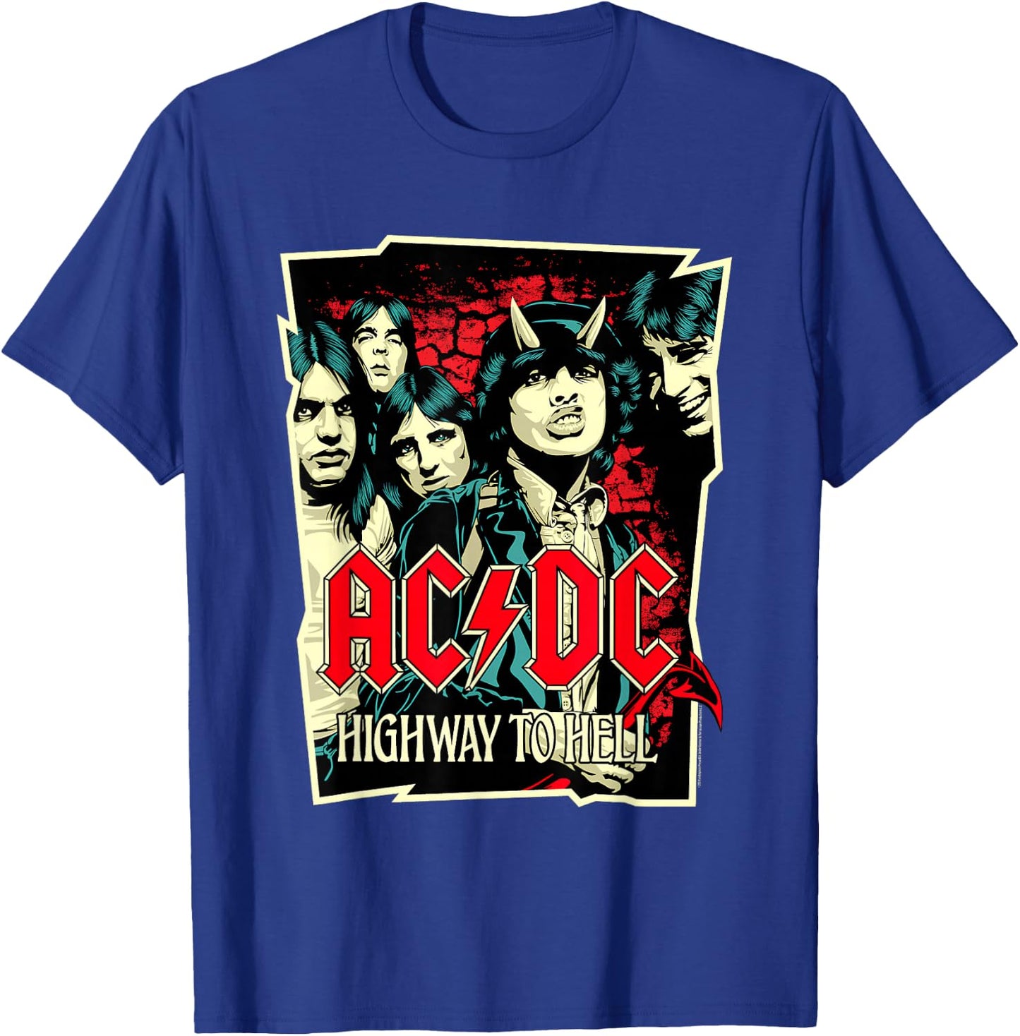 AC/DC Highway to Hell Illustration T-Shirt - T-Shirt | Royal