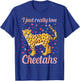 Leopard Cheetah Wild Cat T-Shirt - T-Shirt | Royal