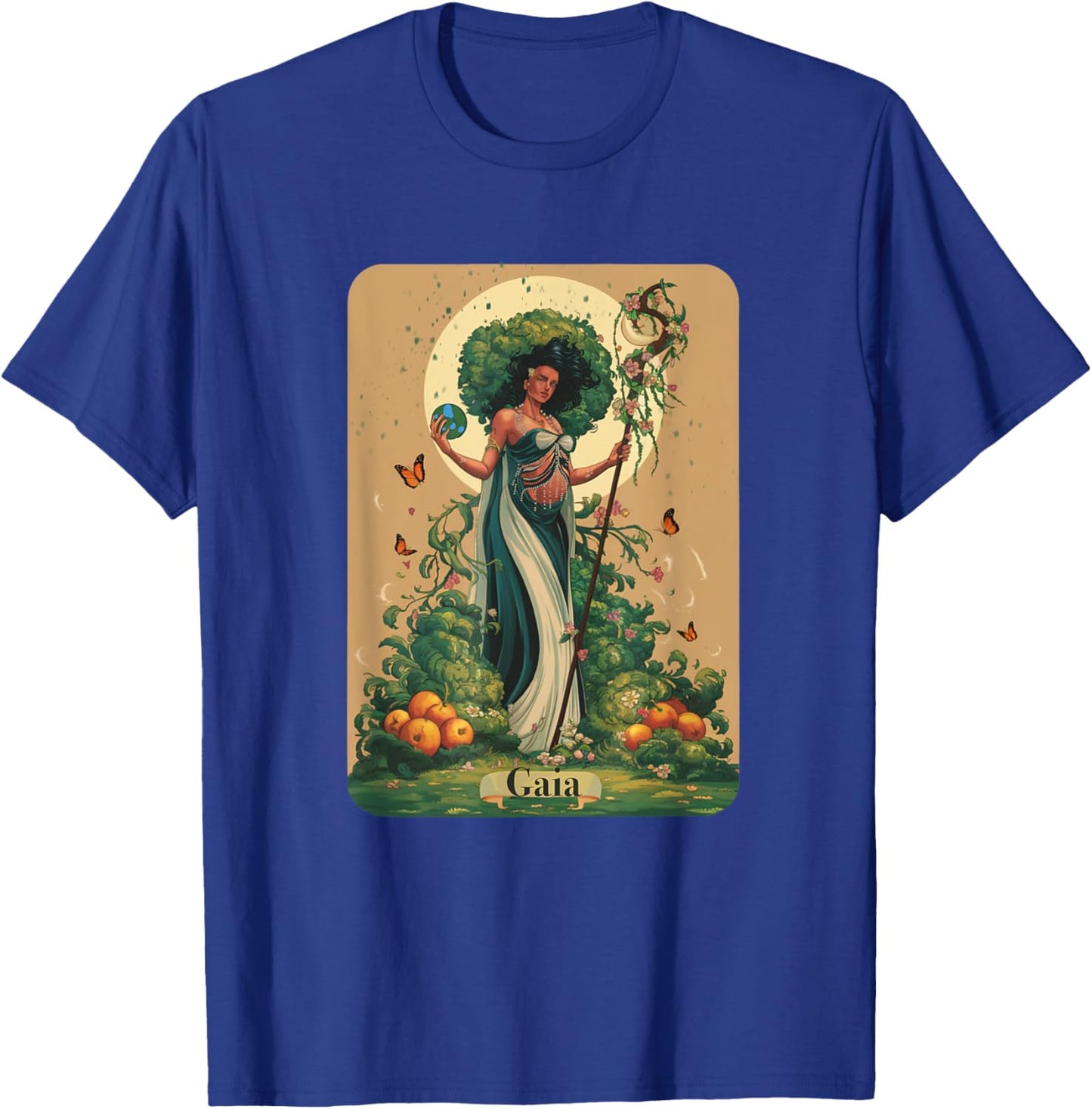 Gaia Greek Goddess Mother Earth Nature Lover Witchy Pagan T-Shirt - T-Shirt | Royal