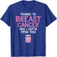Breast Cancer Fighter | Open a Can of Whoop Ass Funny Quote T-Shirt - T-Shirt | Royal