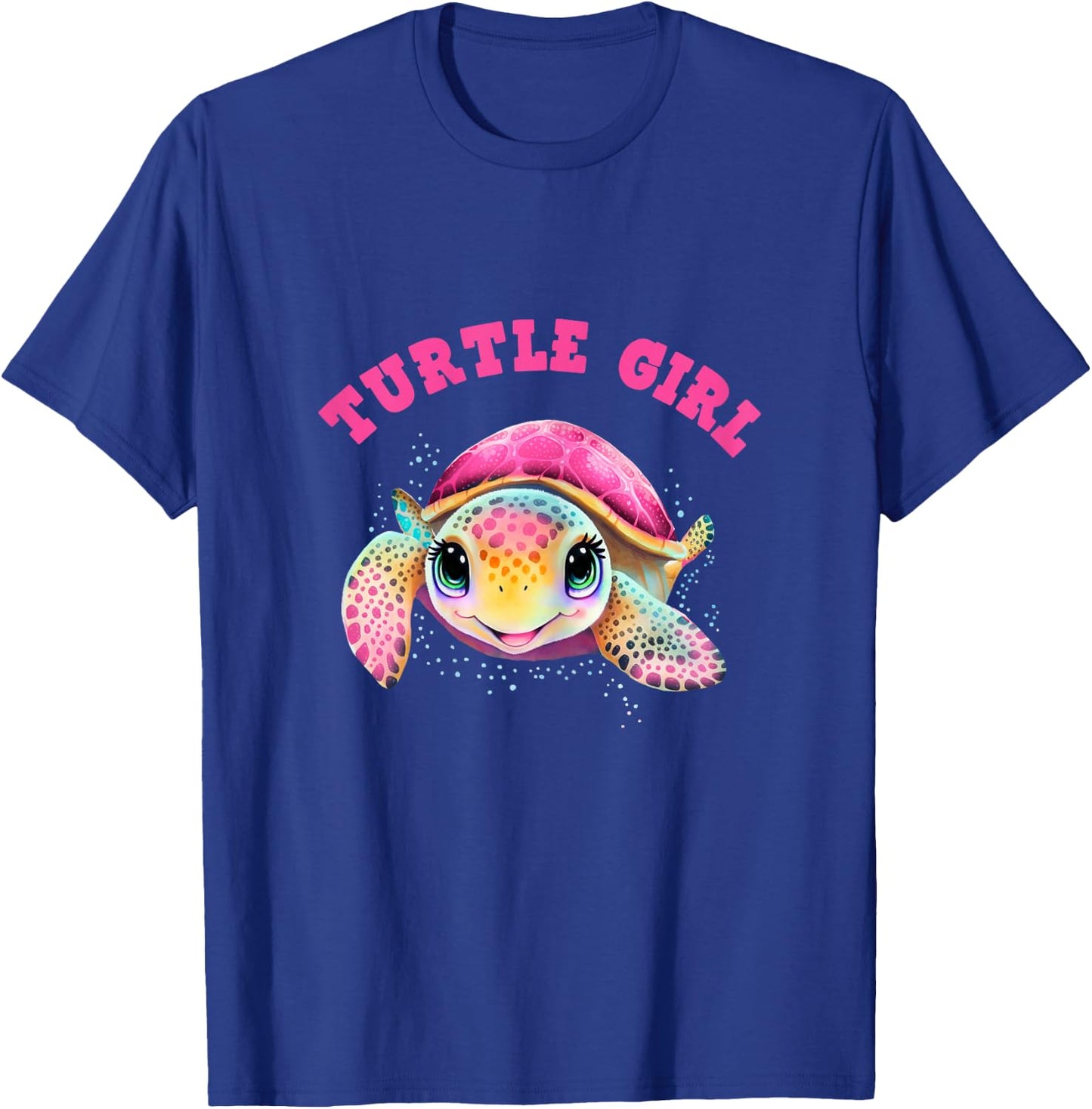 Turtle Girl, Earth Day Outfit for Girls, Girls Turtle , black T-Shirt - T-Shirt | Royal