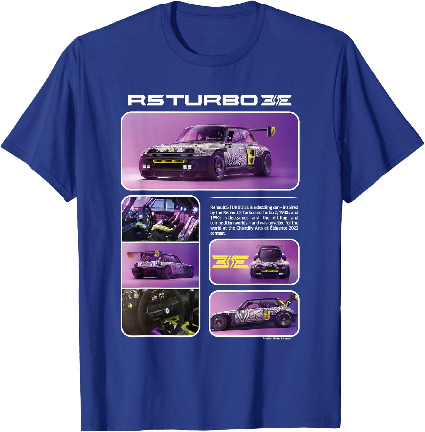 Renault R5 Turbo 3E Concept Car Electric T-Shirt - T-Shirt | Royal