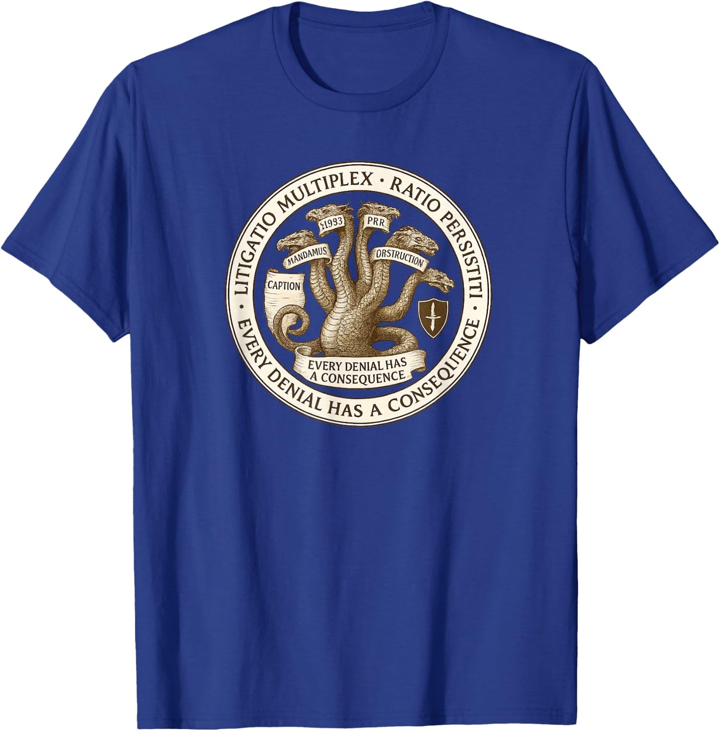 The Office of the Procedural Hydra Seal T-Shirt - T-Shirt | Royal