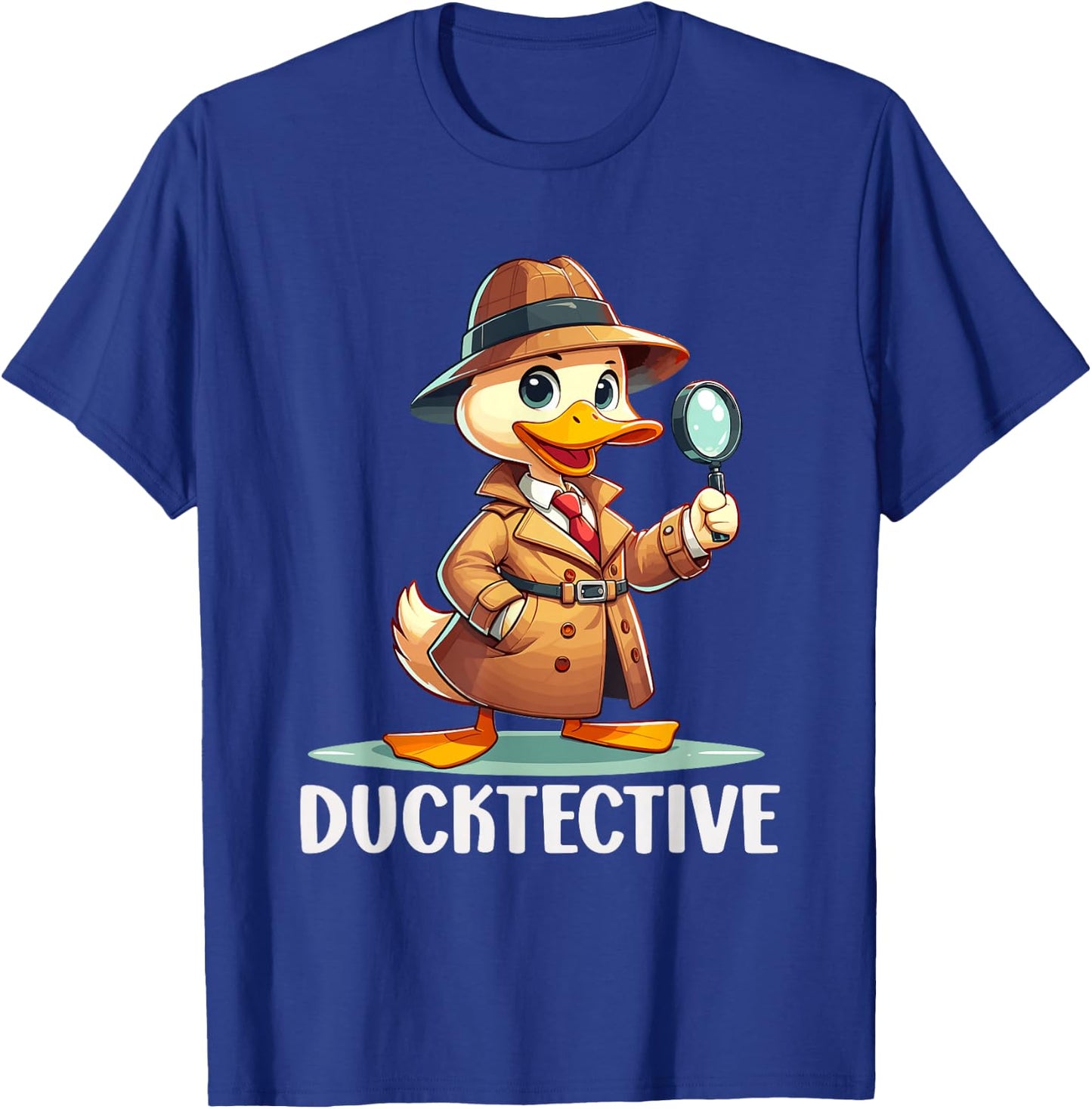 Private Investigator PI Funny Duck Pun Detective Spy T-Shirt - T-Shirt | Royal