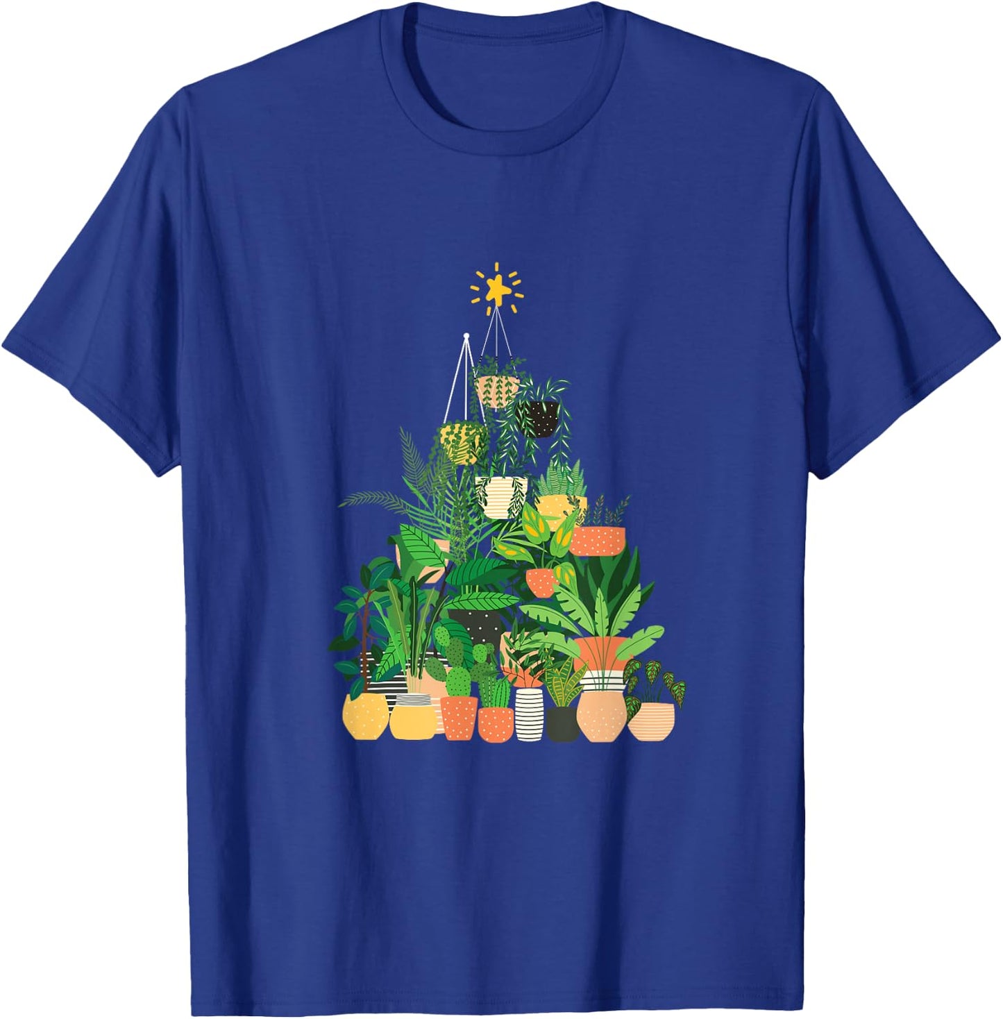 Gardening Potted Plant Christmas Tree T-Shirt - T-Shirt | Royal
