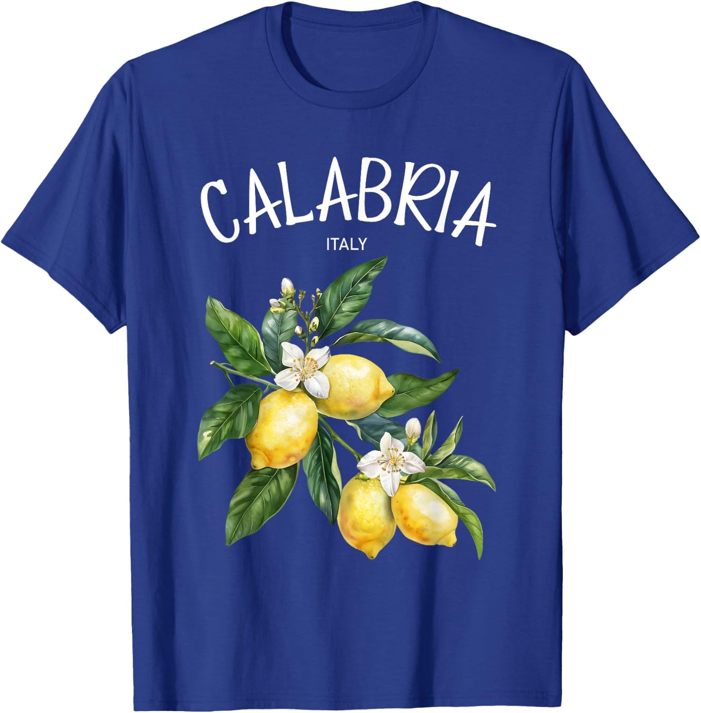 Calabria Lemon Art Italian Fruit Lover Italy Vintage Italia T-Shirt - T-Shirt | Royal
