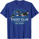 Yacht Club Orca Funny Yacht Tipping Killer Whale T-Shirt - T-Shirt | Royal