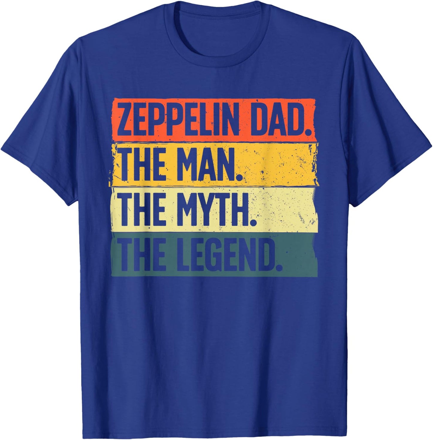 Cool Zeppelin Art for Dad Father Airship Dirigible Zeppelin T-Shirt - T-Shirt | Royal