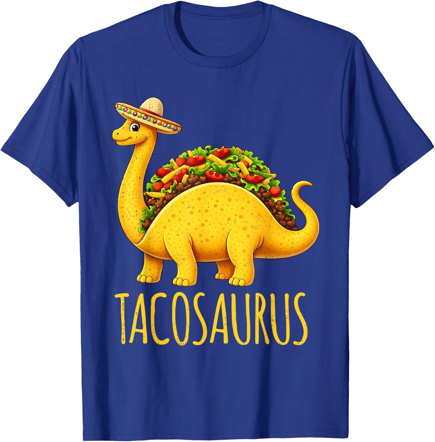 Funny Tacosaurus Dinosaur Taco Cinco De Mayo Toddler Kids T-Shirt - T-Shirt | Royal