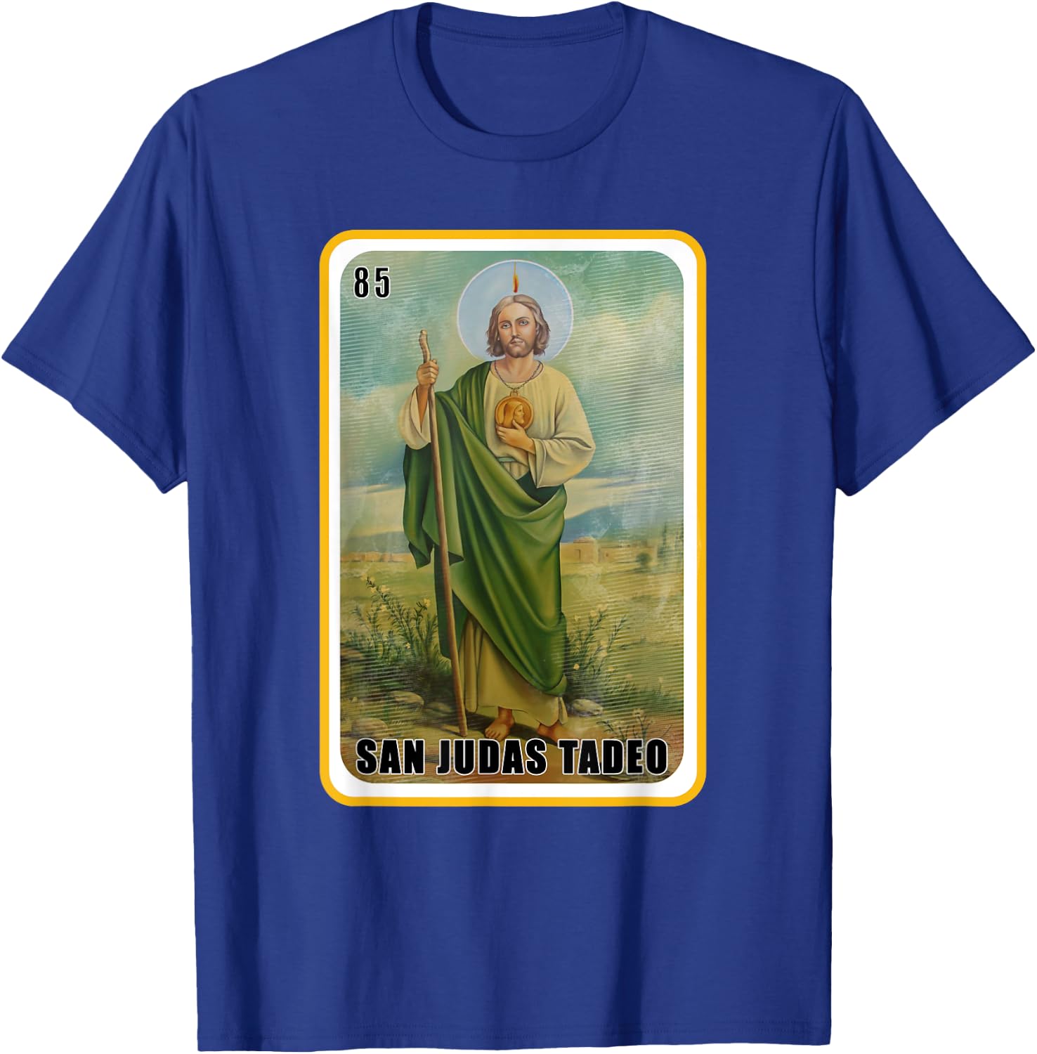 Funny Spanish-Mexican Bingo Gifts - San Judas Tadeo T-Shirt - T-Shirt | Royal