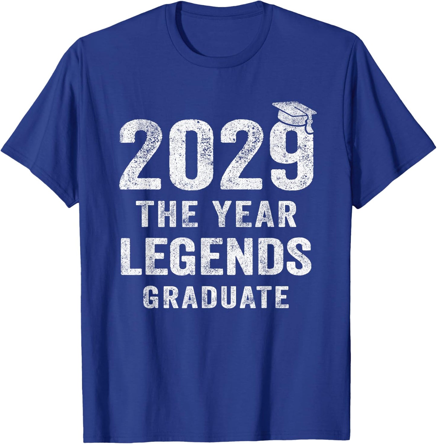 Senior 2029 The Year Legends Graduate Class of 2029 T-Shirt - T-Shirt | Royal