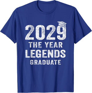 Senior 2029 The Year Legends Graduate Class of 2029 T-Shirt - T-Shirt | Royal