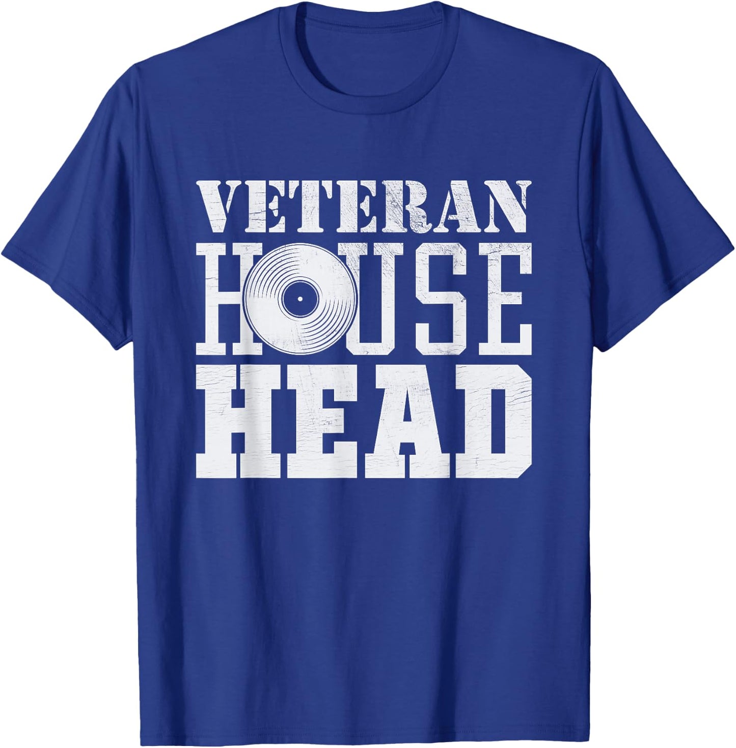 Veteran House Head - House Music Old School Rave EDM DJ T-Shirt - T-Shirt | Royal