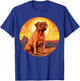 Retro Vintage Dogue de Bordeaux Dog Sunset French Mastiff T-Shirt - T-Shirt | Royal