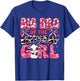 Big Bro of the Birthday Girl Cow Farm 1st Birthday Family T-Shirt - T-Shirt | Royal