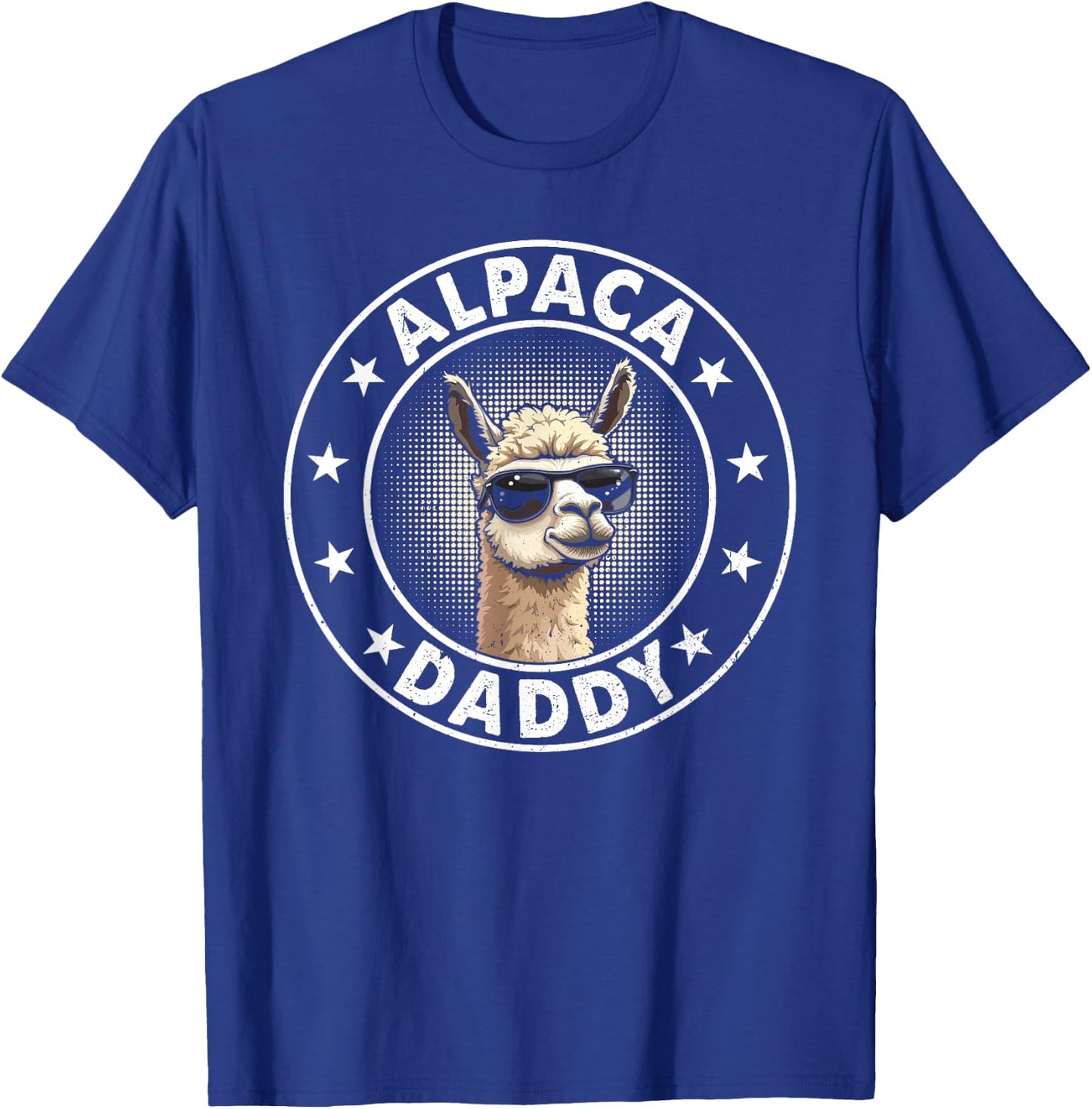 Alpaca Daddy Llama Daddy Alpaca Farmer Alpaca Dad T-Shirt - T-Shirt | Royal