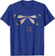 Retro Vintage Japan Art Dragonfly Dragonfly , black T-Shirt - T-Shirt | Royal