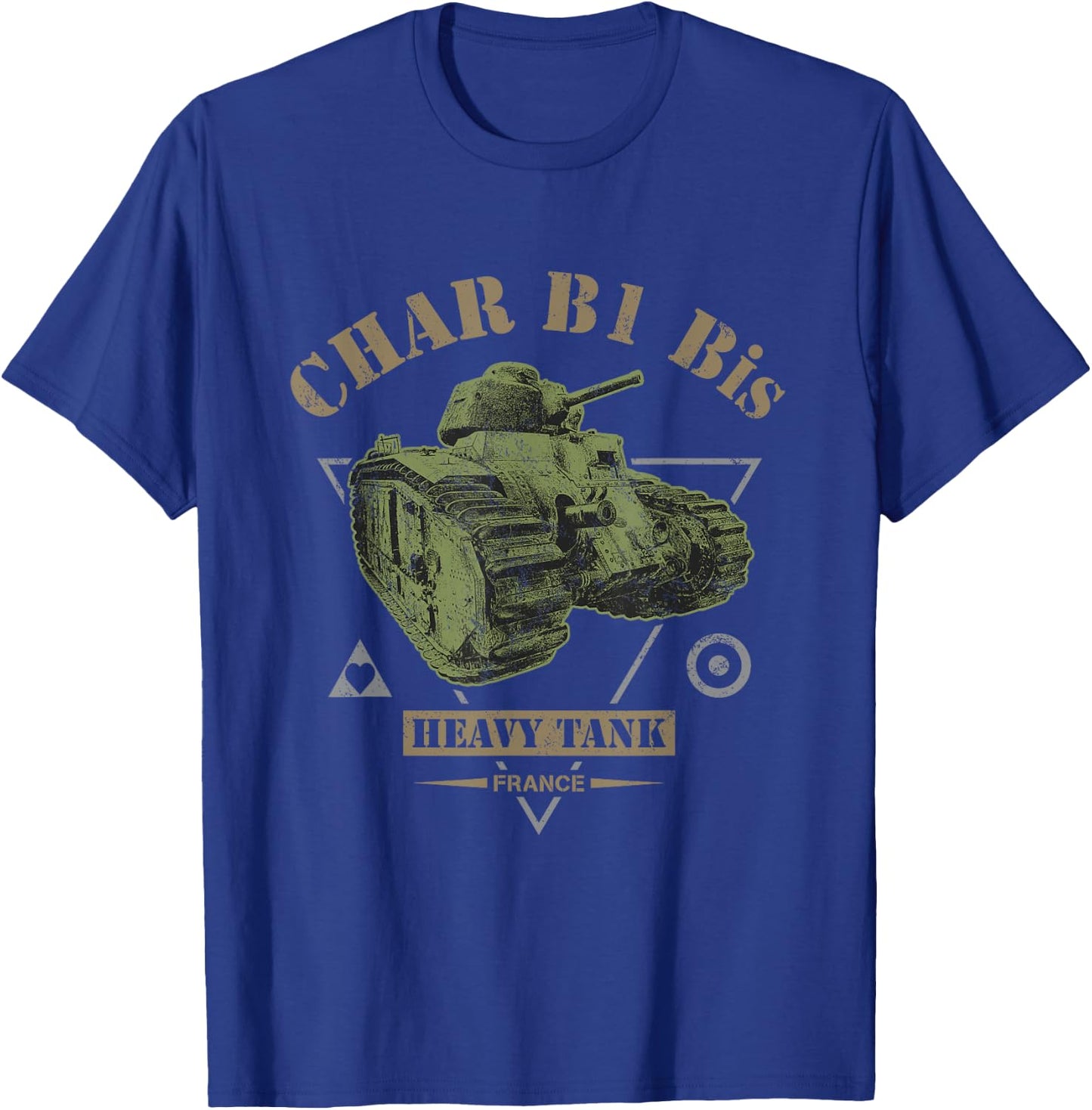 Char B1 Bis WW2 Tank T-Shirt - T-Shirt | Royal