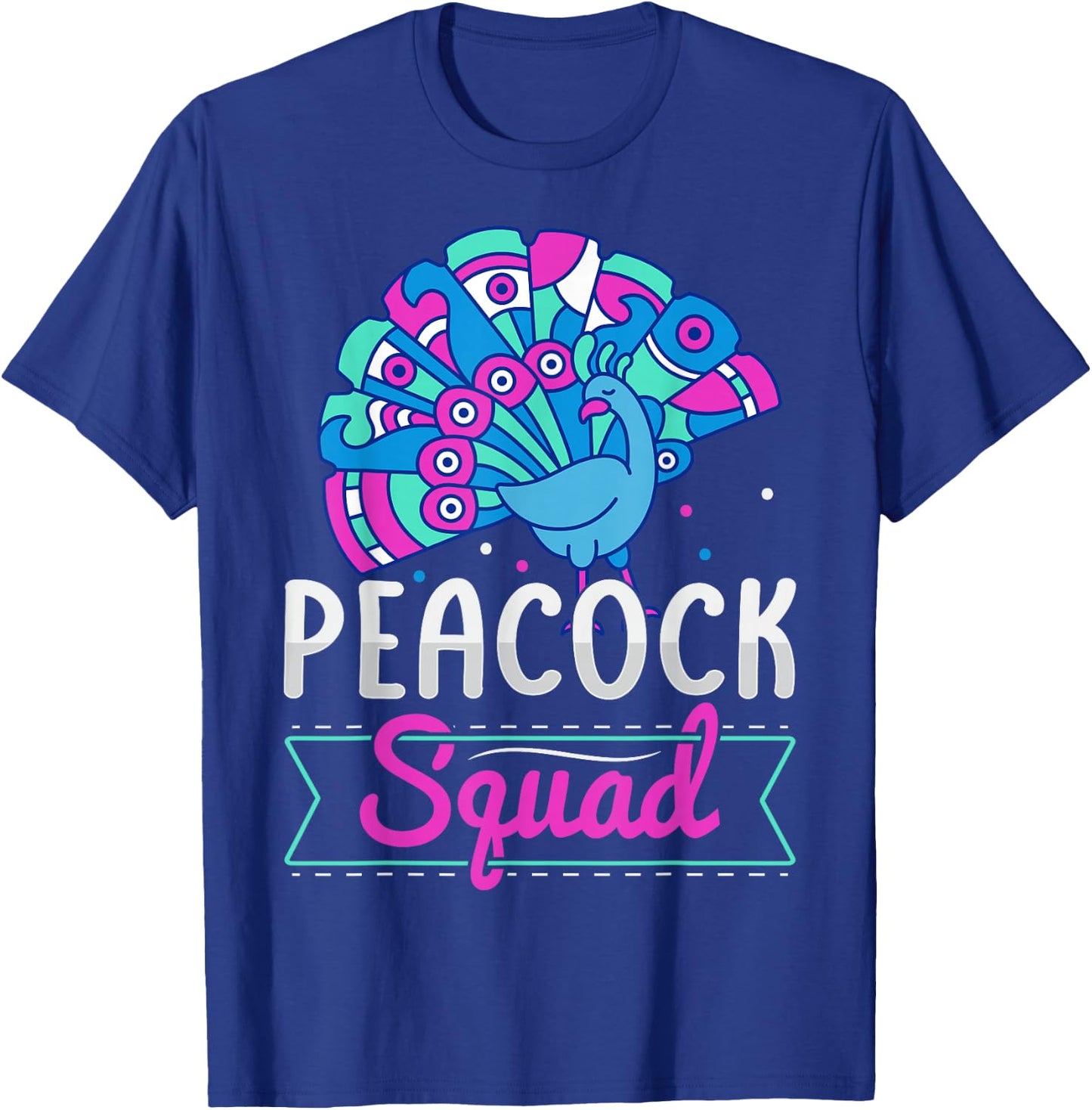 Peacock Squad Design for a Peacock expert T-Shirt - T-Shirt | Royal