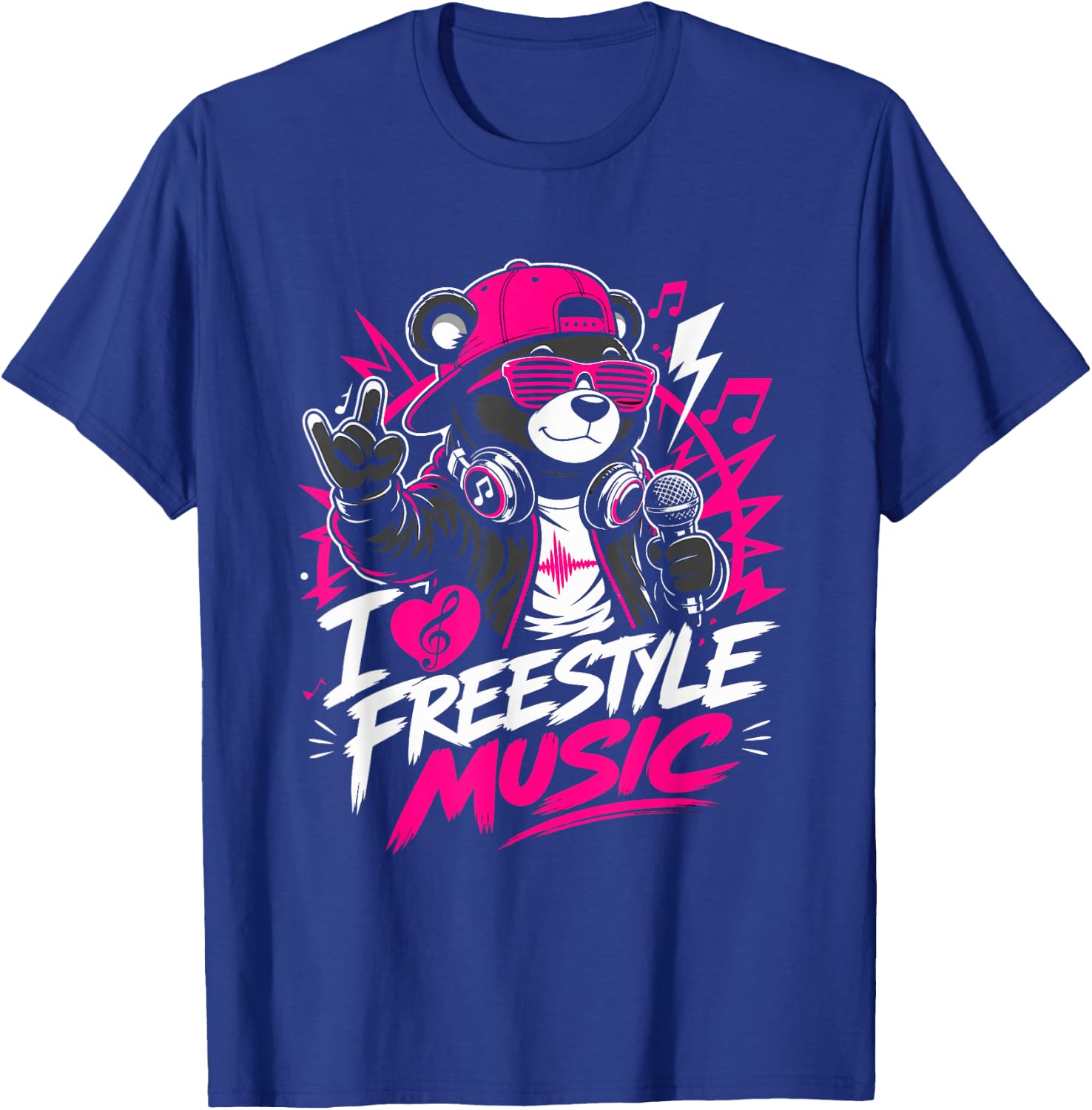 I Love Freestyle Music T-Shirt - T-Shirt | Royal