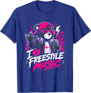 I Love Freestyle Music T-Shirt - T-Shirt | Royal