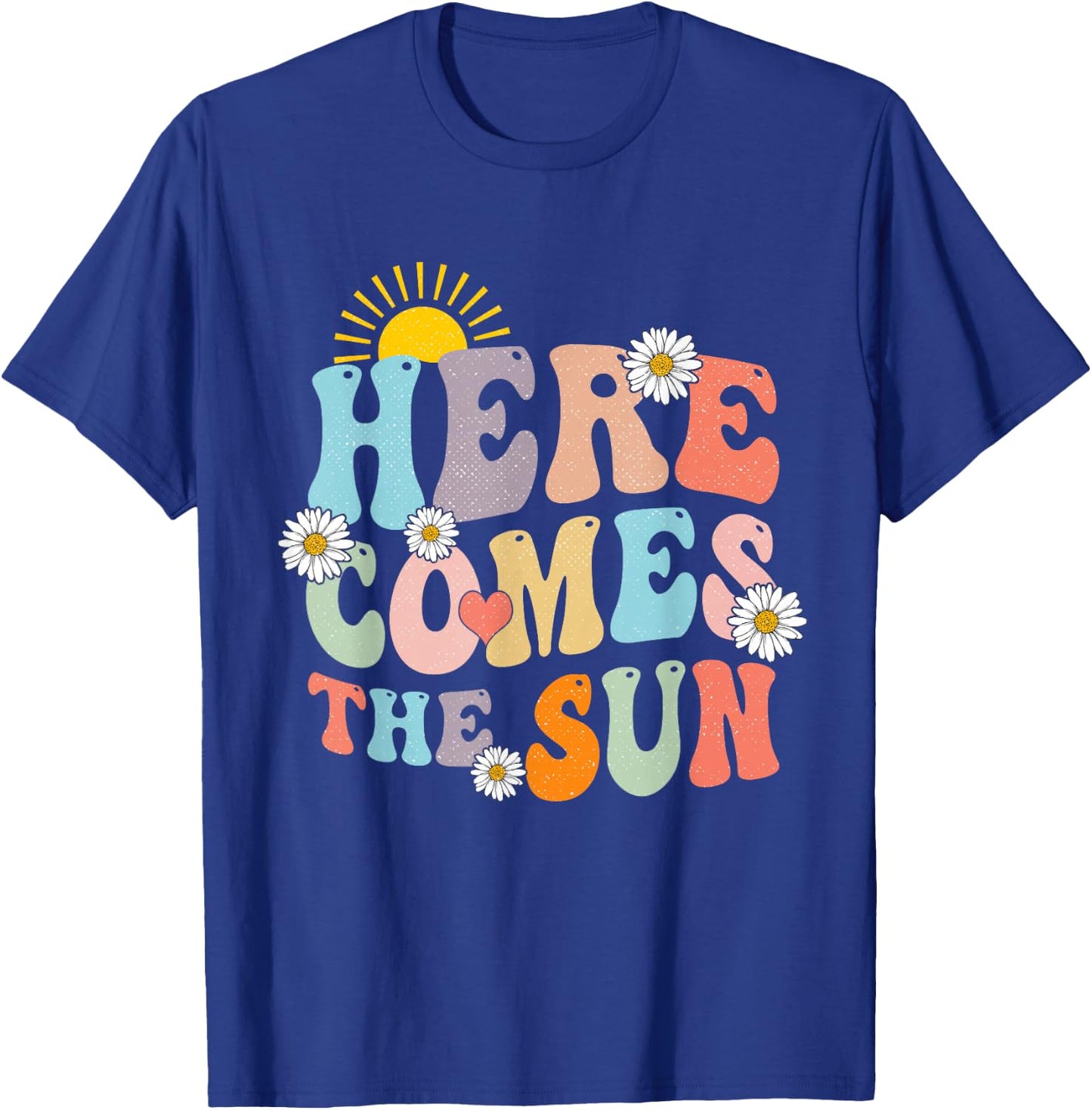 Here Comes The Sun Summer Vacation Beach Family Matching T-Shirt - T-Shirt | Royal