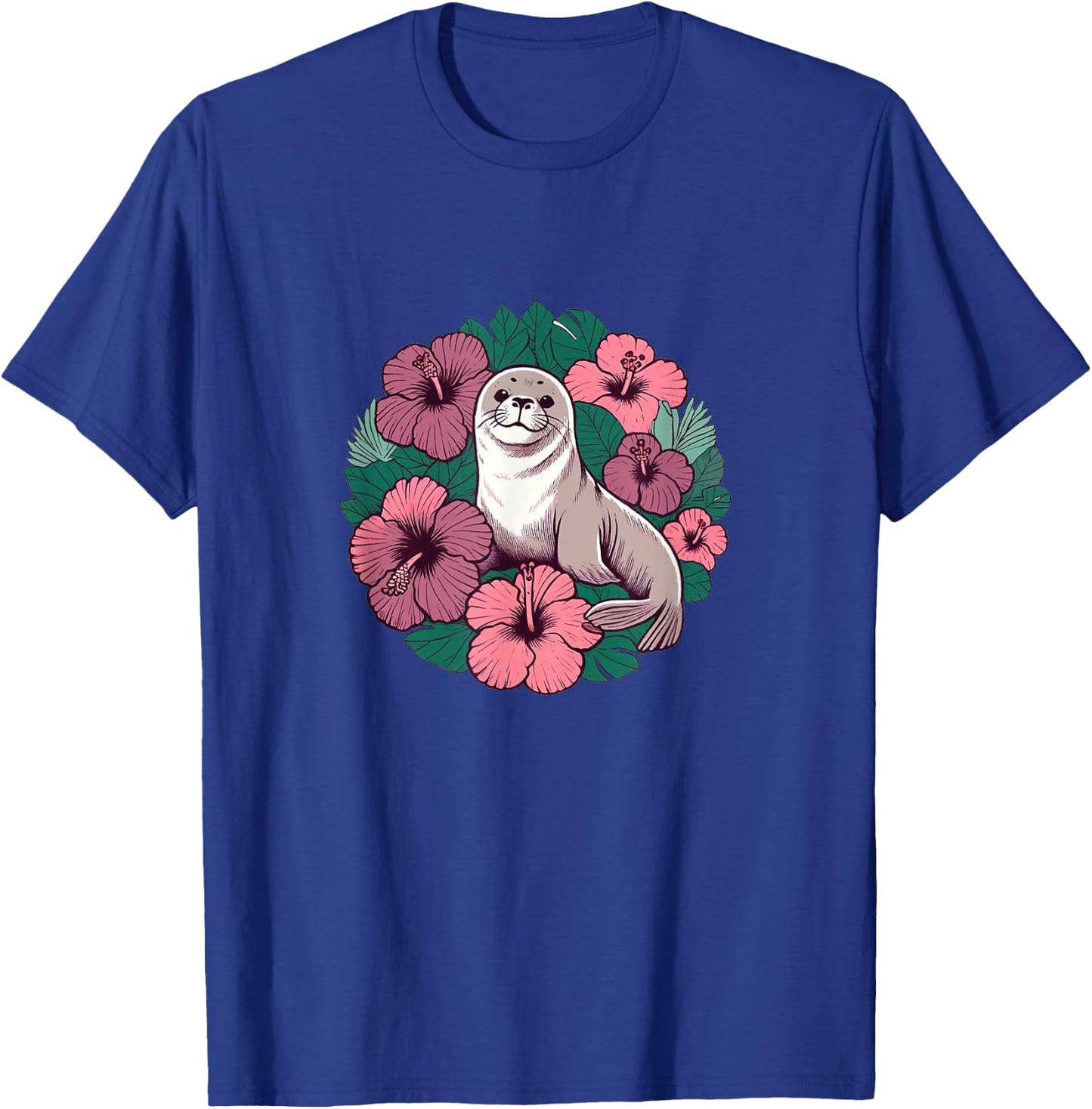 Retro Hawaii Hawaiian monk seal T-Shirt - T-Shirt | Royal
