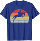 Vintage Retro English Riding Hunter Jumper Girl Riding Horse T-Shirt - T-Shirt | Royal
