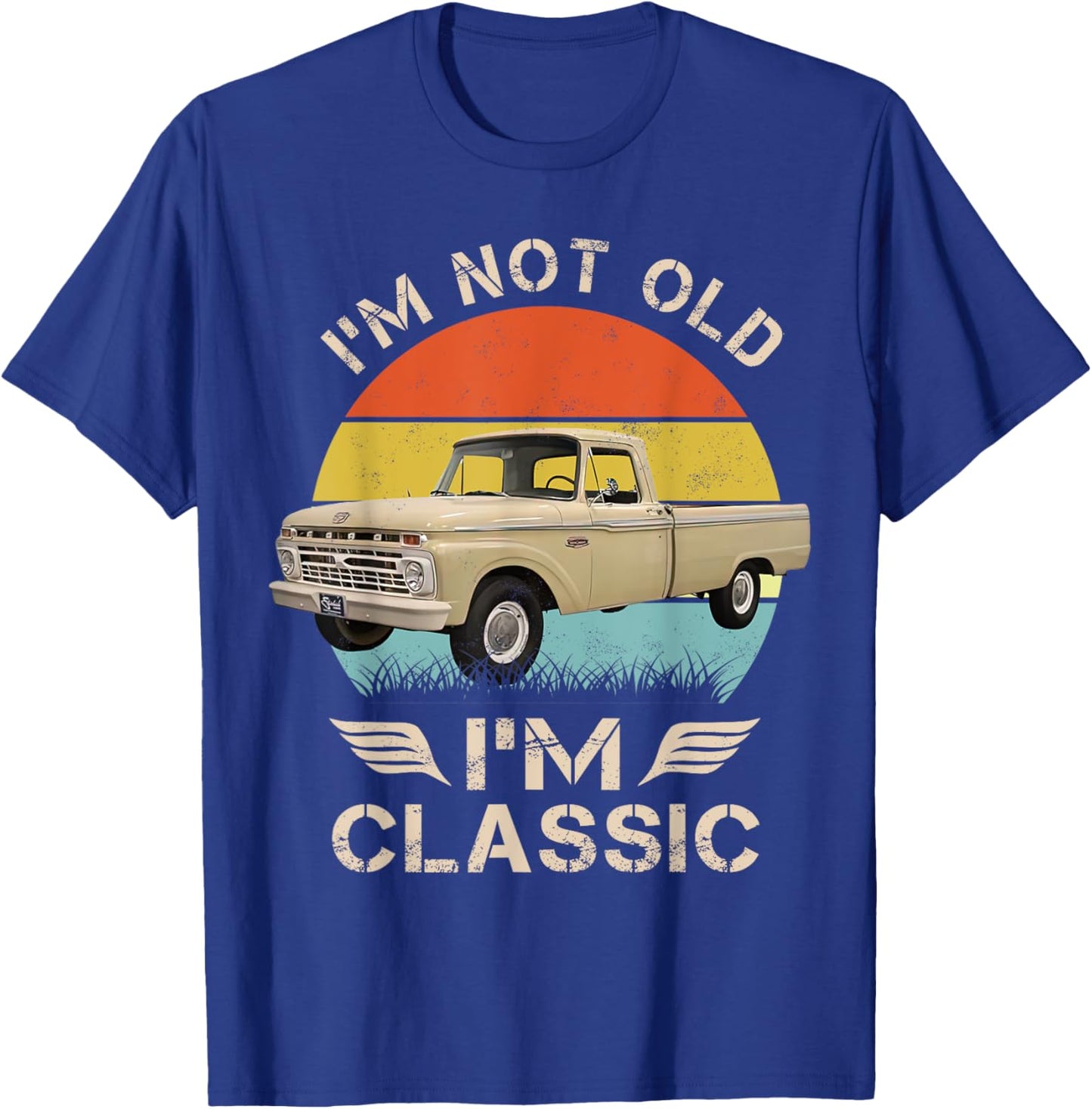 1966 classic f100 Beige , Small, Black T-Shirt - T-Shirt | Royal