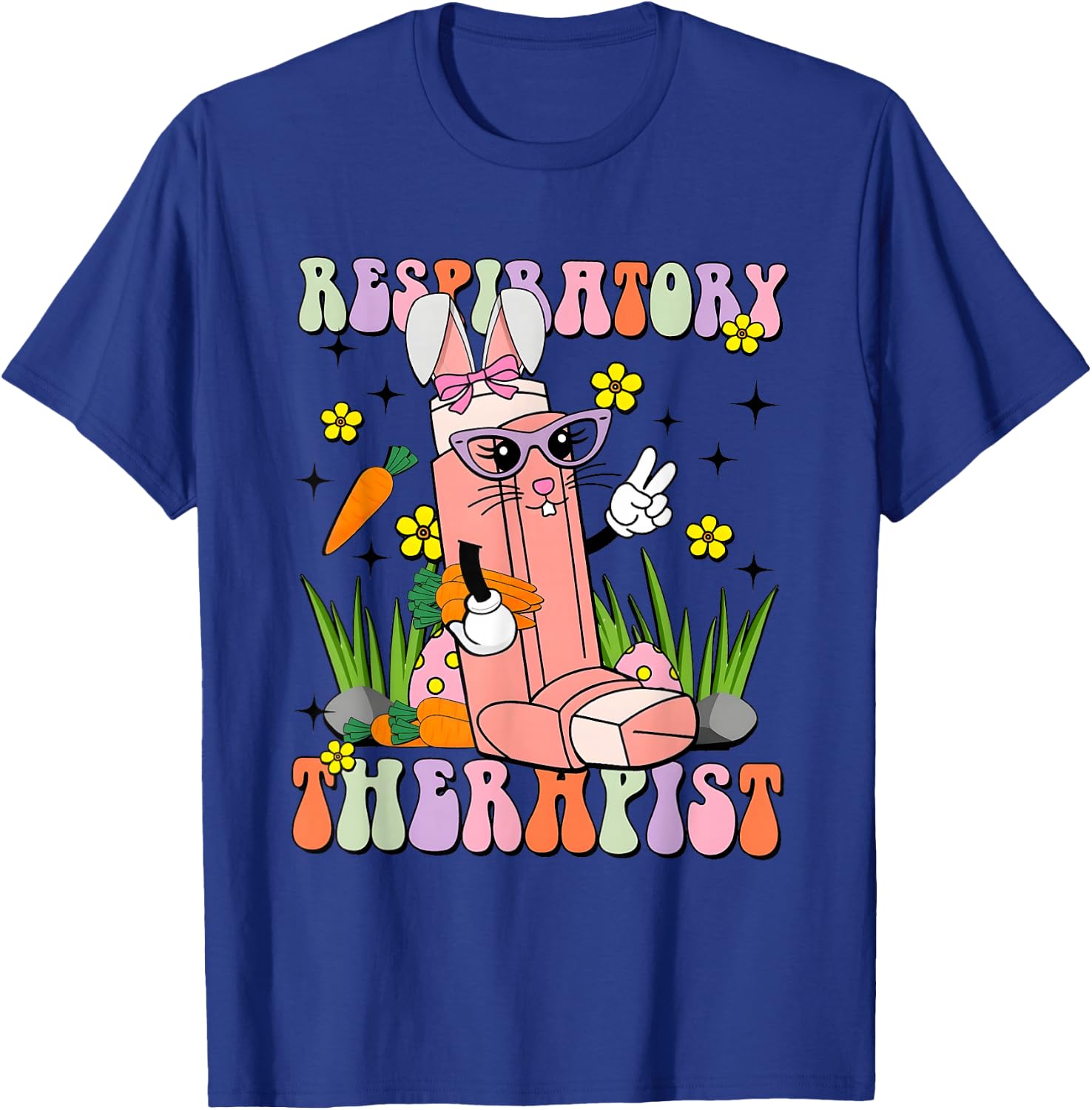 Easter Day Respiratory Therapist Easter Day Lung Squad T-Shirt - T-Shirt | Royal